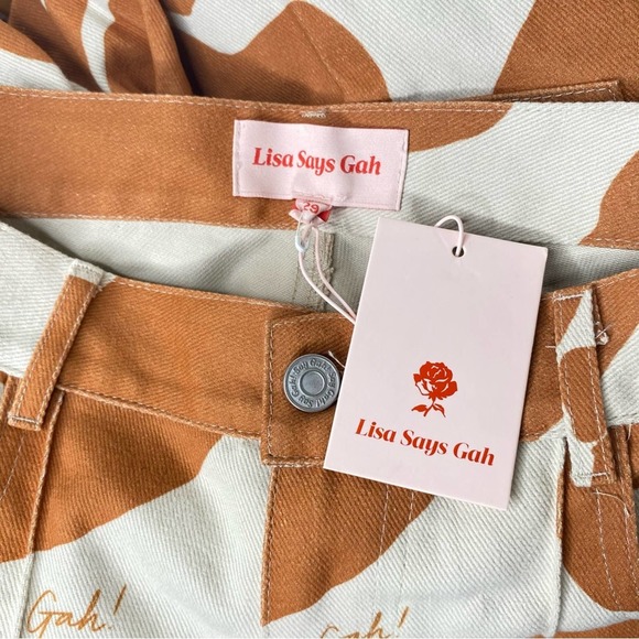 Lisa Says Gah Robyn High-Waisted Jean Cow Print - Picture 4 of 5